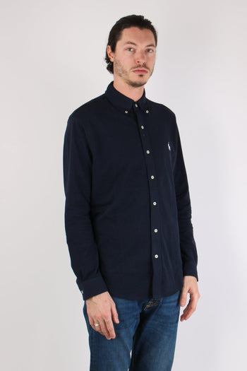 Camicia Twill Cotone Leggero Aviator Navy - 6