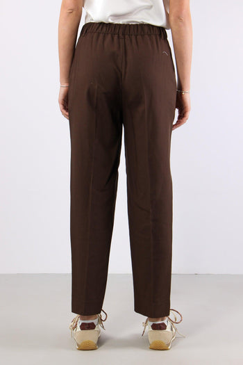Memphis Pantalone Dritto Elastico Chocolate - 4