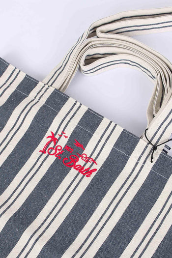 Essential Bag Canvas Blu/beige - 5