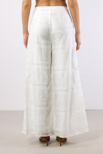Pantalone Sangallo Cintura Bianco - 4