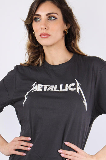 T-shirt Unisex Metallica Grigio - 5