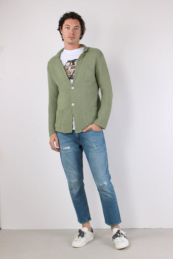 Giacca In Maglia Salvia - 2