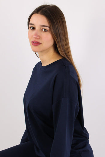 Maglia Punto Milano Tencelle Blu - 3