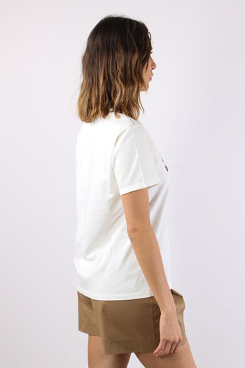 T-shirt Scritta Bianco/moro - 6