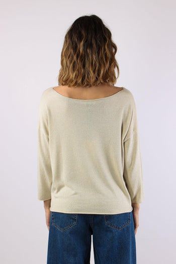 Maglia Scavo Barca Lurex Naturale - 4