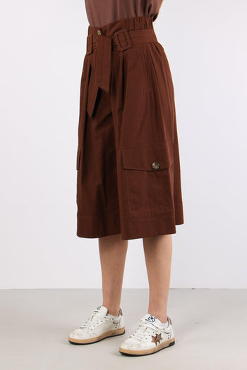 Patricia Bermuda Cotone Marrone - 6