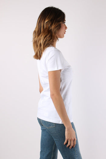 T-shirt Slim Fantasia Fiori Bianco/foulard - 7