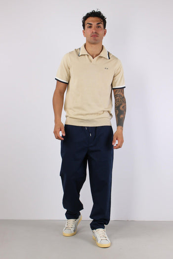 Polo Derby Filo Riga Contrasto Beige - 5