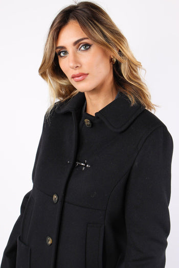 Cappotto Misto Cashmere Nero - 7