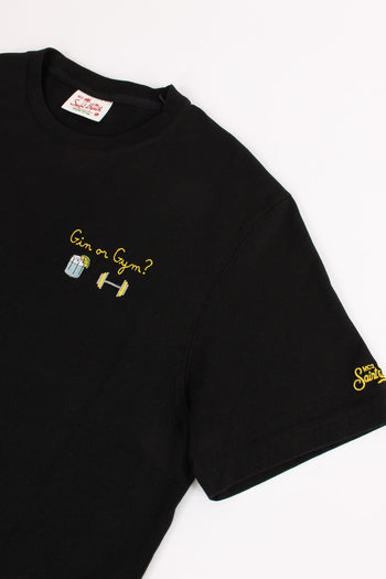 T-shirt Stampa Gin Gym Nero - 7
