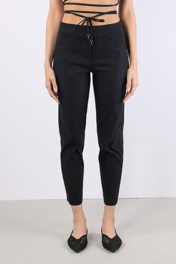 Pantalone Bengalina Spacchetti Nero - 2