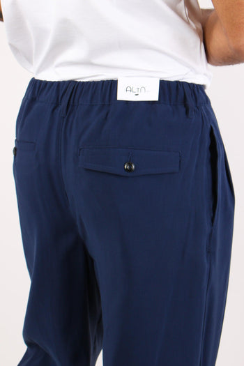 Banana Pantalone Cupro Blu - 6