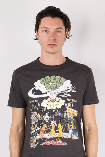 T-shirt Unisex Green Day Grigio - 7