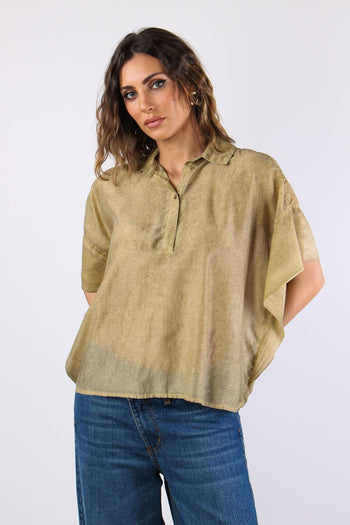 Camicia Over M/m Olio - 2