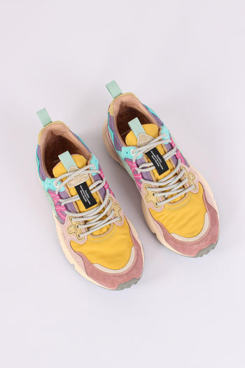 Sneakers Yamano Suede Nylon Pink - 5