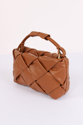 Pochette Intreccio Vera Pelle Cuoio - 4