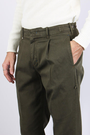 Pantalone Chino Gamba Dritta Avocado - 5