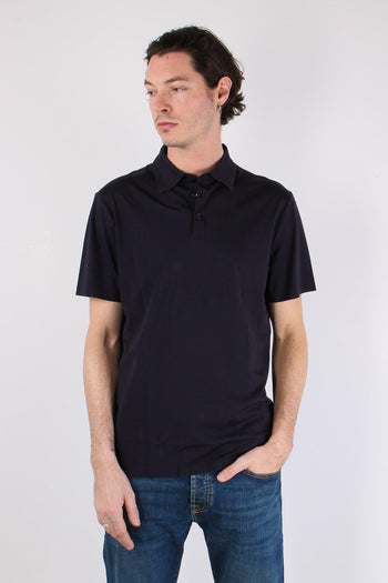Camicia Tessuto Tecnico Blu Navy - 3