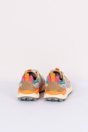 Sneakers Yamano Suede Nylon Pink/petrol - 3