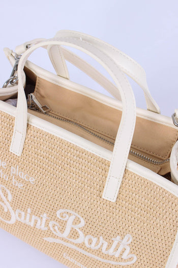 Vivian Mid Paglia Profilo Contrasto Beige/bianco - 5