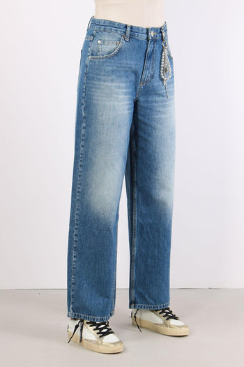 Jeans Gamba Dritta Charm Blu - 7