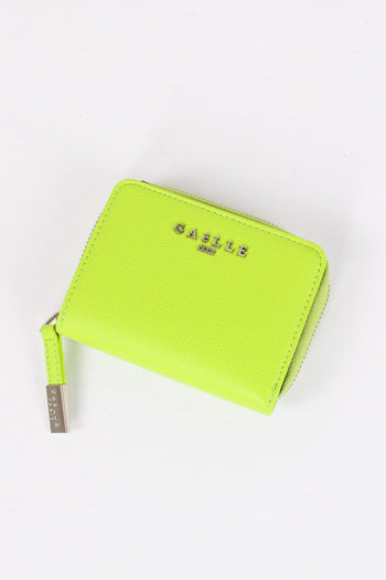 Mini Zip Around Saffiano Lime - 4