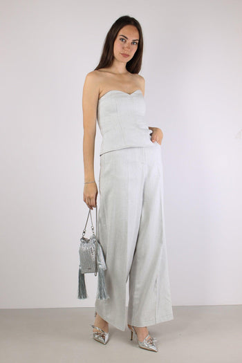 Pantalone Palazzo Coulisse Pearl - 5