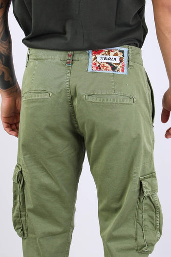 Pantalone Tasconato Verde Scuro - 7