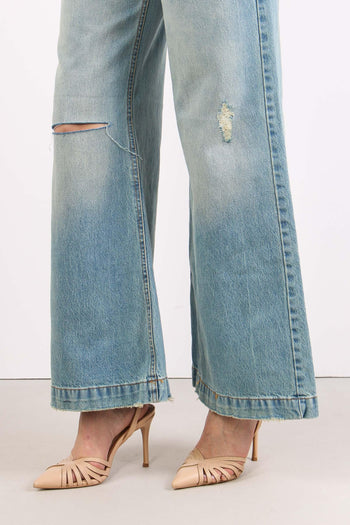 Denim Taglio Ginocchio Rotture Denim - 6