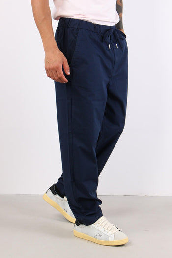 Pantalone Cotone Coulisse Navy Blue - 6