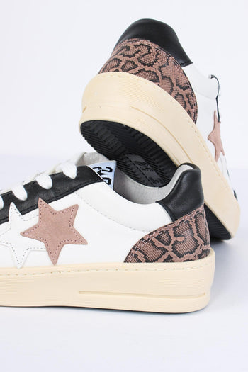 Sneakers New Star Pitone Bianco/beige - 4