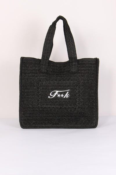 Borsa Rafia Nero