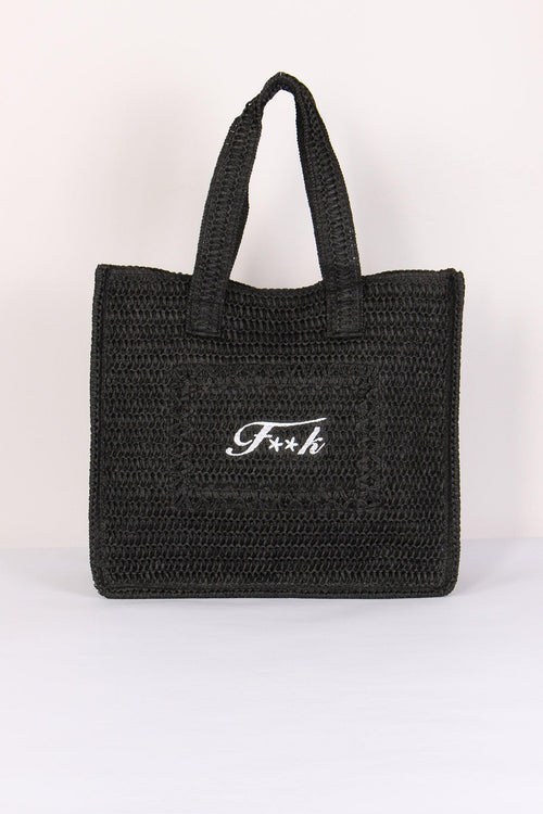 Borsa Rafia Nero