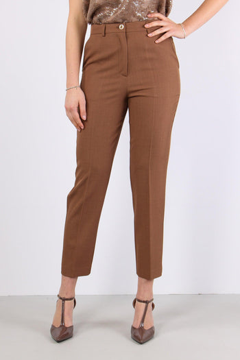 Pantalone Sigaretta Poliviscos Caffe - 2