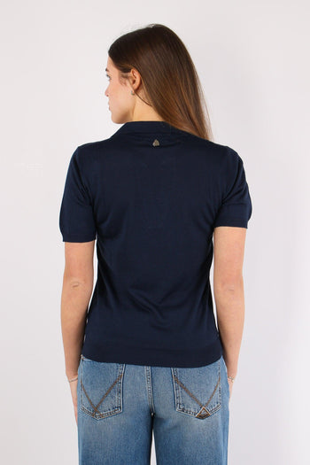 Polo Scavo V Viscosa Blu - 4