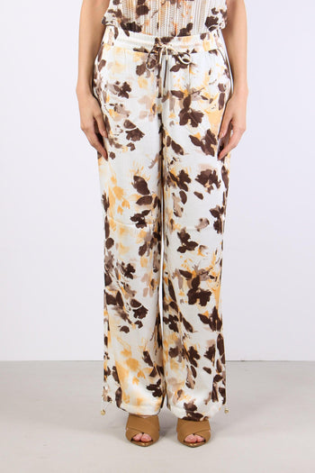 Pantalone Fantaia Coulisse Brown Shades - 4