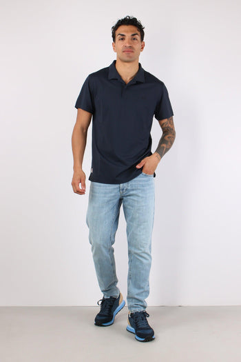 Polo Piquet Tecnica Navy Blue - 2
