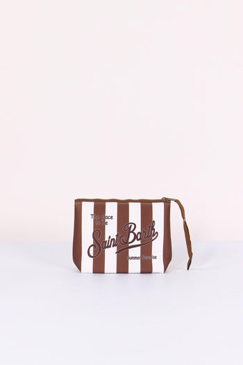 Aline Pochette Righe Moro/bianco - 3