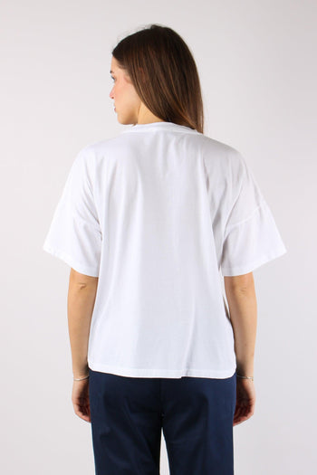 T-shirt Applicazione Fiore Cri Bianco - 4