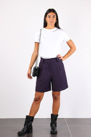 Bermuda Flanella Melanzana - 5