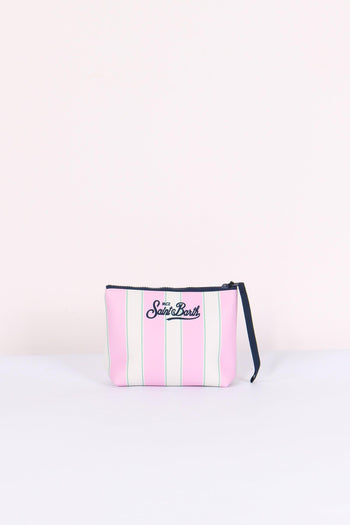 Aline Pochette Righe Rosa - 3