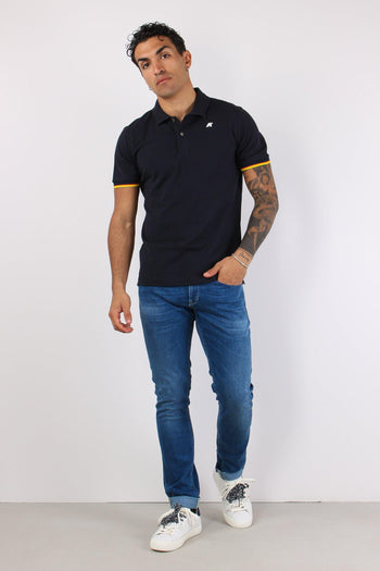 Polo Collo Contrasto Blue Depth - 3