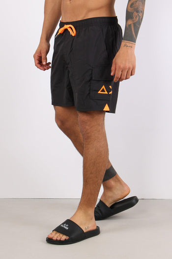 Costume Pantalone Cargo Nero - 6