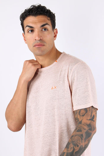 T-shirt Basica Lino Porcellana - 7
