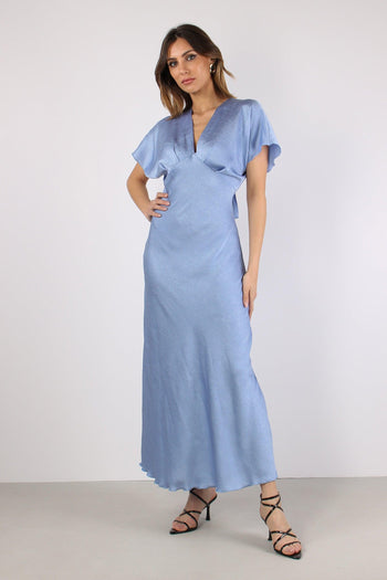 Abito Manica Aletta Crikle Azzurro - 2