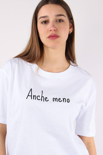 T-shirt Ricamo Anche Meno Bianco - 3