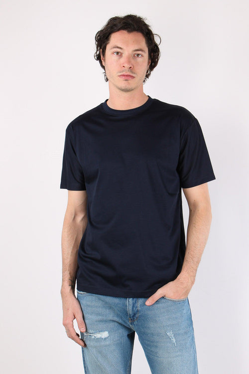 T-shirt Basica Modal Blu