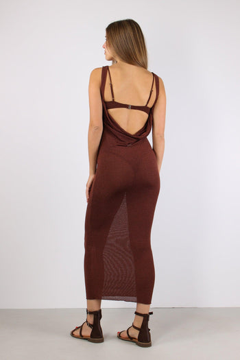Abito Lurex Scavo Dietro Moro - 5