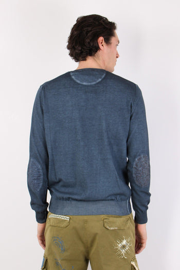 Maglia M/l Patch Toppa Azzurro - 4