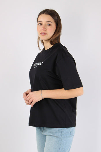 T-shirt Scritta Centrale Nero - 3